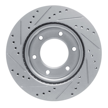 R1 Front Right Drilled & Slotted Silver Brake Rotor | Ford Ranger (19-26) / Ford Bronco (21-26) (631-54275R)