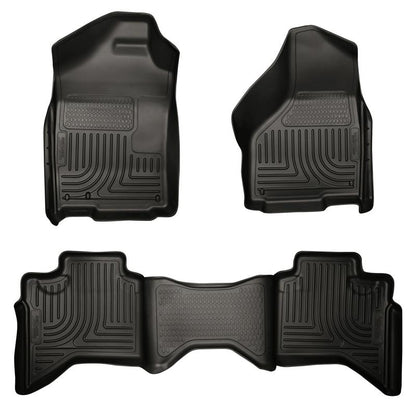 Husky Liners Black WeatherBeater Floor Liners (F&R): Dodge Ram 1500 / 1500 Classic (09-24)