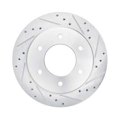 R1 19-25 Ford Bronco Rear Drilled & Slotted Silver Brake Rotor | Ford Ranger / Bronco (19-26) (631-54276R)