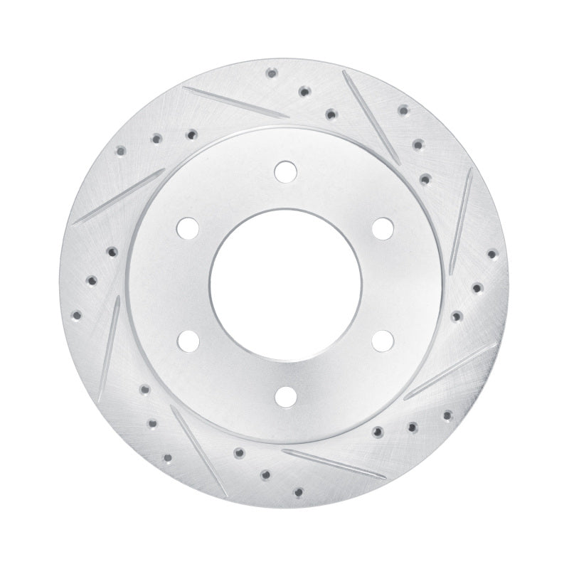 R1 19-25 Ford Bronco Rear Drilled & Slotted Silver Brake Rotor | Ford Ranger / Bronco (19-26) (631-54276R)