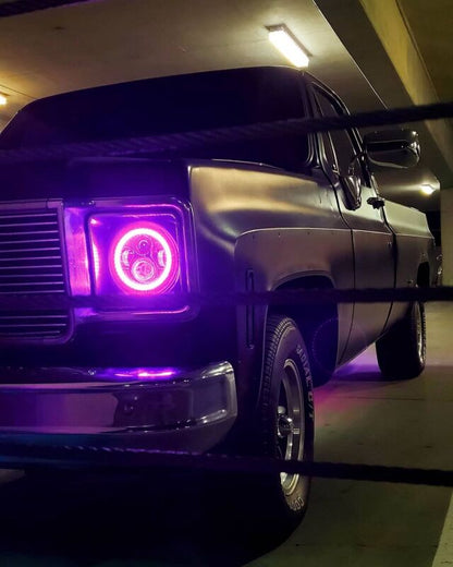 ORACLE Lighting High Powered ColorSHIFT 2.0 LED Headlights (FRONT): Jeep Wrangler (07-18) - Black
