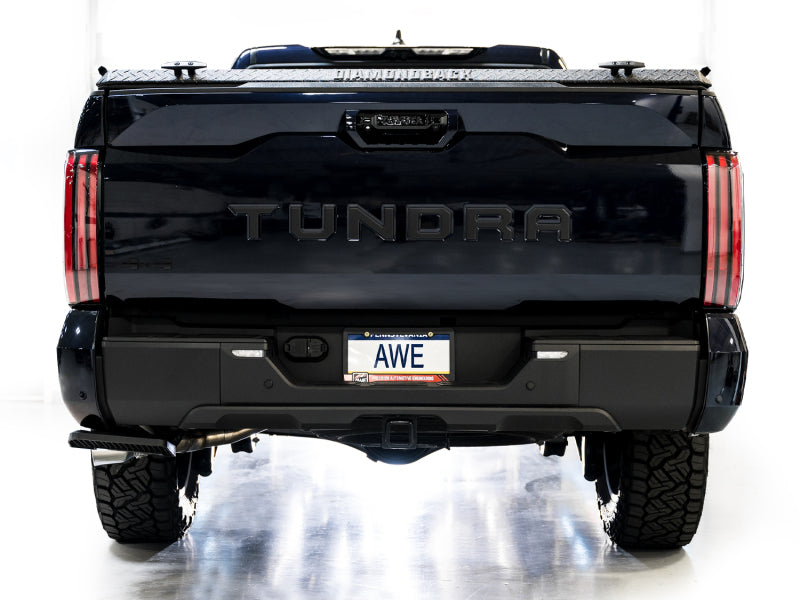 AWE 0FG Dual Exhaust System with Chrome Silver Tips | Toyota Tundra (22-26) (3015-32063)