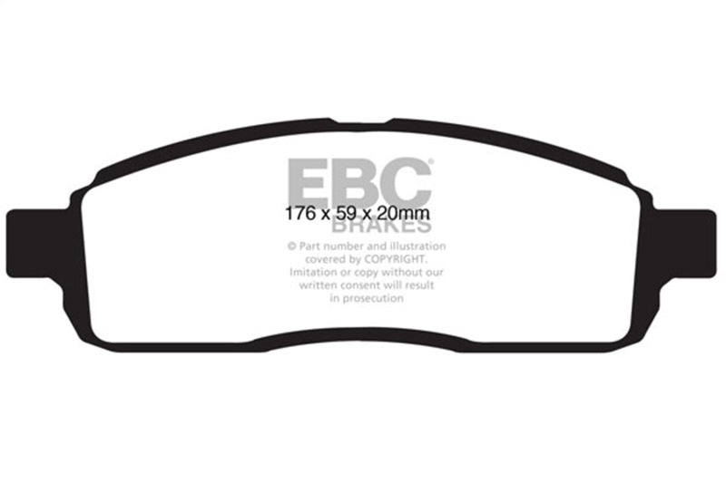 EBC Greenstuff Front Brake Pads | 09 Ford F150 4.6 (2WD) 6 Lug