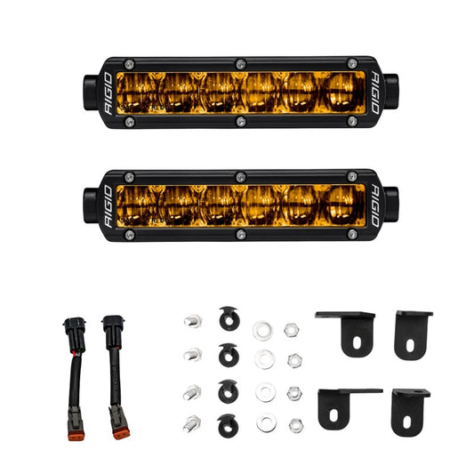 Rigid Industries 6in SR-Series Selective Yellow Fog Light Kit | Toyota Tundra (22+)