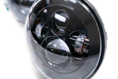 DV8 Offroad LED Projector Headlights: Jeep Wrangler JK 2007-2018