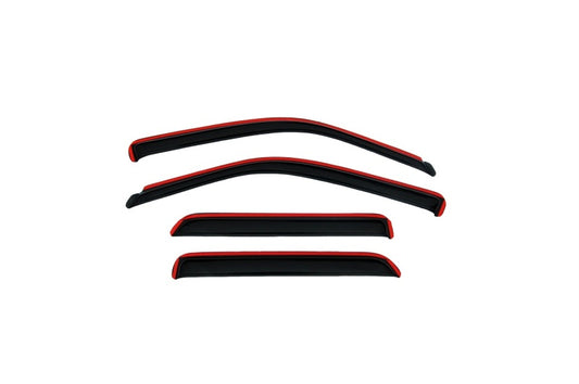 AVS Ventvisor In-Channel Window Deflectors (4PC, Smoke): Jeep Wrangler JK 2007 - 2018