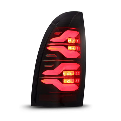 AlphaRex LUXX-Series LED Tail Lights Black-Red | Toyota Tacoma (05-15) (680070)