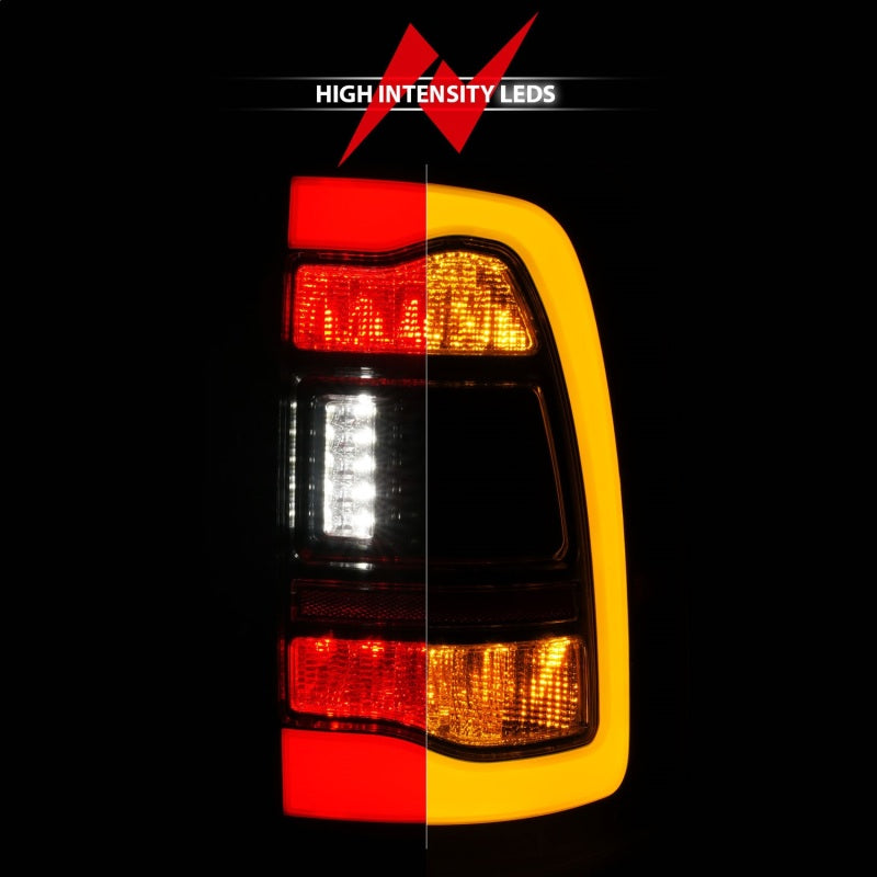 ANZO Sequential LED Taillights w/Switchback (Smoke): Dodge Ram 2009 - 2018 (1500, 2500, 3500)