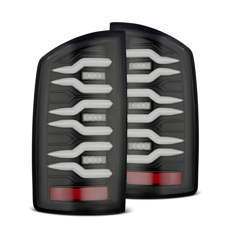 AlphaRex LUXX LED Tail Lights (Black): Dodge Ram 1500 (02-06) & 3500 (03-06)