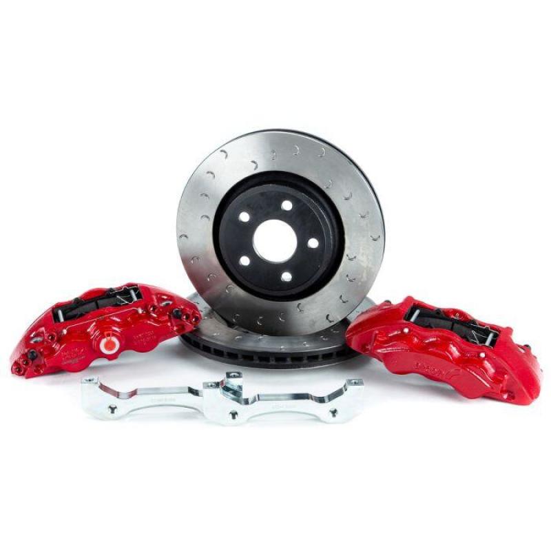 Alcon 350x32mm Rotors & 6-Piston Red Calipers Front Brake Upgrade Kit | Jeep JL (18-25) (BKF1551K06)