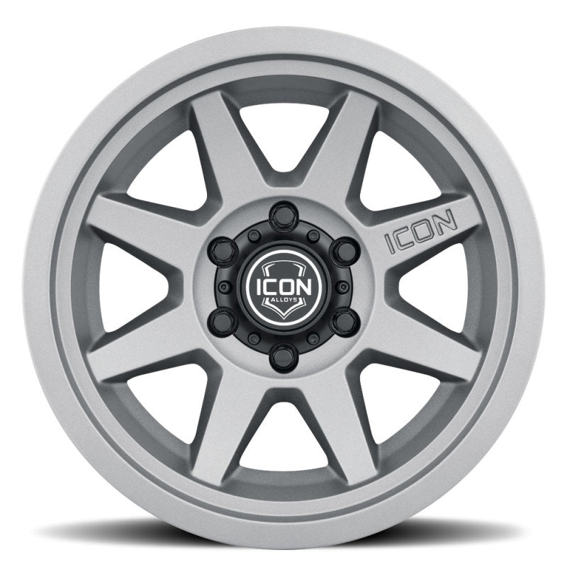 ICON Rebound 17x8.5 6x5.5 0mm Offset 4.75in BS 106.1mm Bore Charcoal Wheel | Ford Bronco (21-26) (1917858347CH)