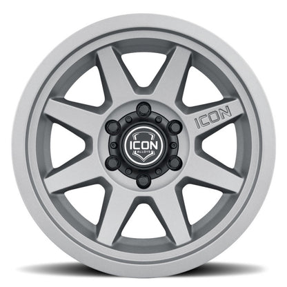 ICON Rebound 17x8.5 6x5.5 0mm Offset 4.75in BS 106.1mm Bore Charcoal Wheel | Ford Bronco (21-26) (1917858347CH)