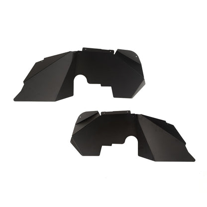 Rugged Ridge Aluminum Fender Liners (FRONT): Fits Most Jeep Wrangler Models (2007-2018) - Black