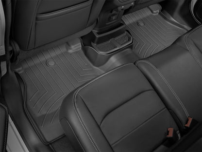 WeatherTech FloorLiner Rear Floor Mats (Black): Jeep Wrangler (18-25) & Gladiator (20-25)
