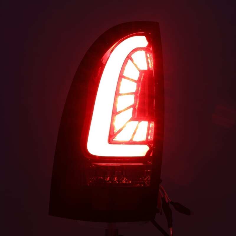 AlphaRex PRO-Series LED Tail Lights Jet Black | Toyota Tacoma (05-15) (680030)
