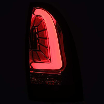 AlphaRex PRO-Series LED Tail Lights Jet Black | Toyota Tacoma (05-15) (680030)