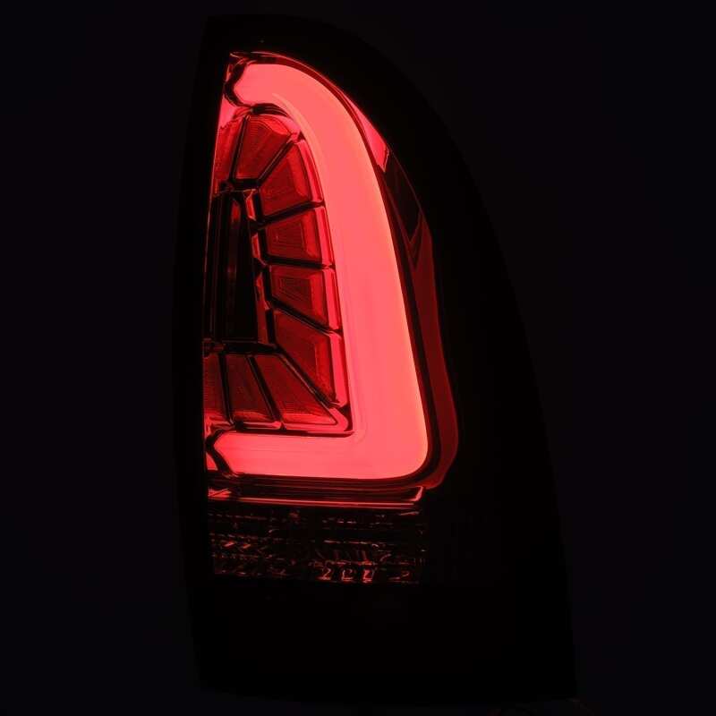 AlphaRex PRO-Series LED Tail Lights Jet Black | Toyota Tacoma (05-15) (680030)