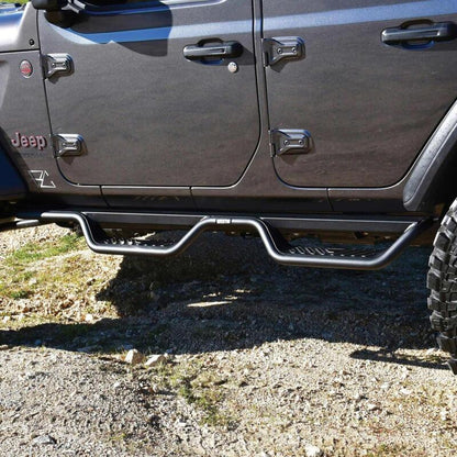 Westin Outlaw Nerf Step Bars: Jeep Wrangler JL Unlimited (18-24)