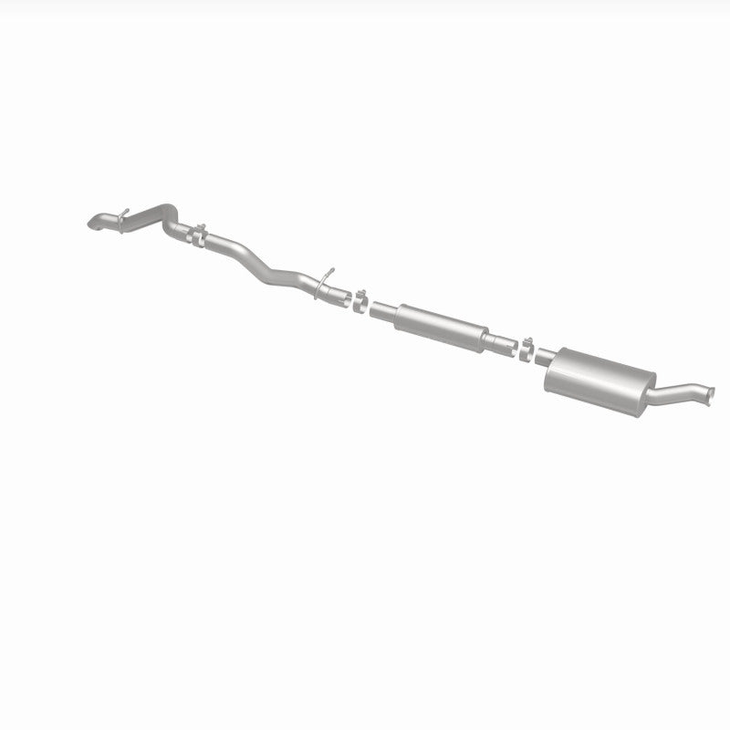 MagnaFlow Overland Cat-Back Perf Exhaust No-Tip Exit (REAR): Jeep Wrangler JL/JK 18-25 3.6L V6