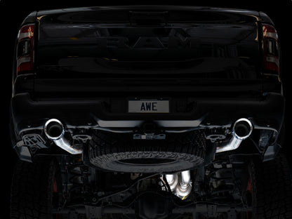 AWE 0FG Cat-Back Exhaust (Polished Tips): Ram 6.2L TRX 1500 2021 - 2024