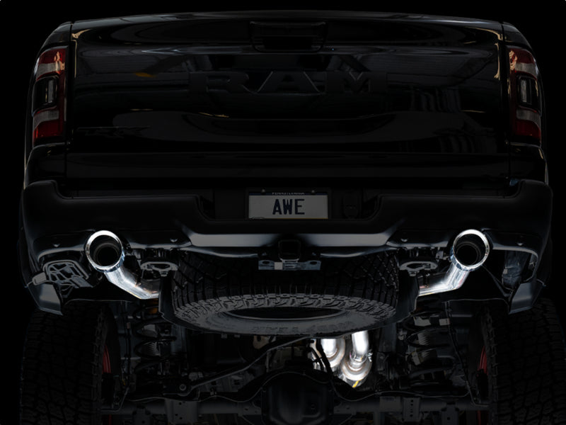 AWE 0FG Cat-Back Exhaust (Polished Tips): Ram 6.2L TRX 1500 2021 - 2024