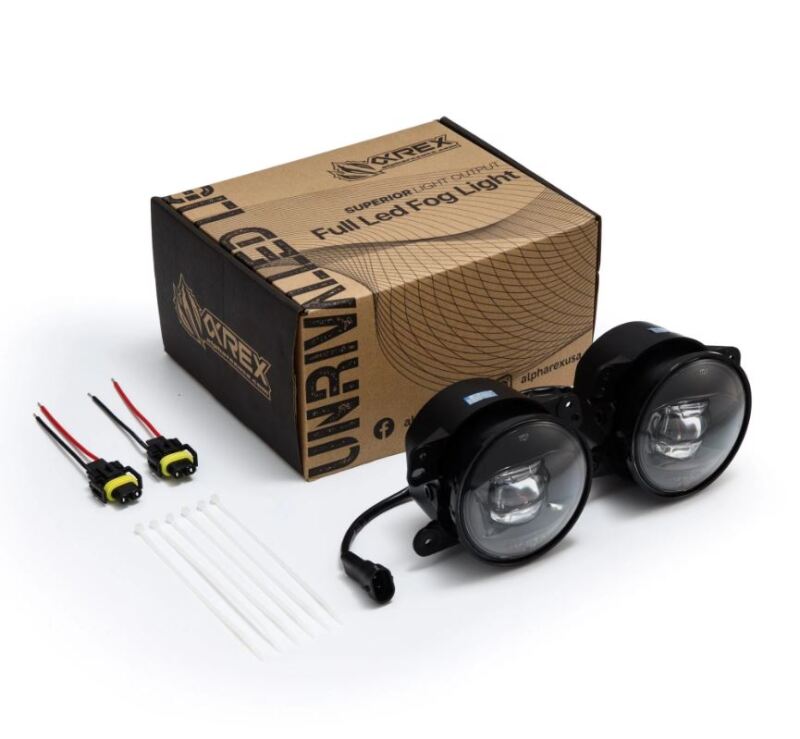 AlphaRex LED Projector Fog Lights (Dual Color): Jeep Wrangler (18-25) / Gladiator (20-25)