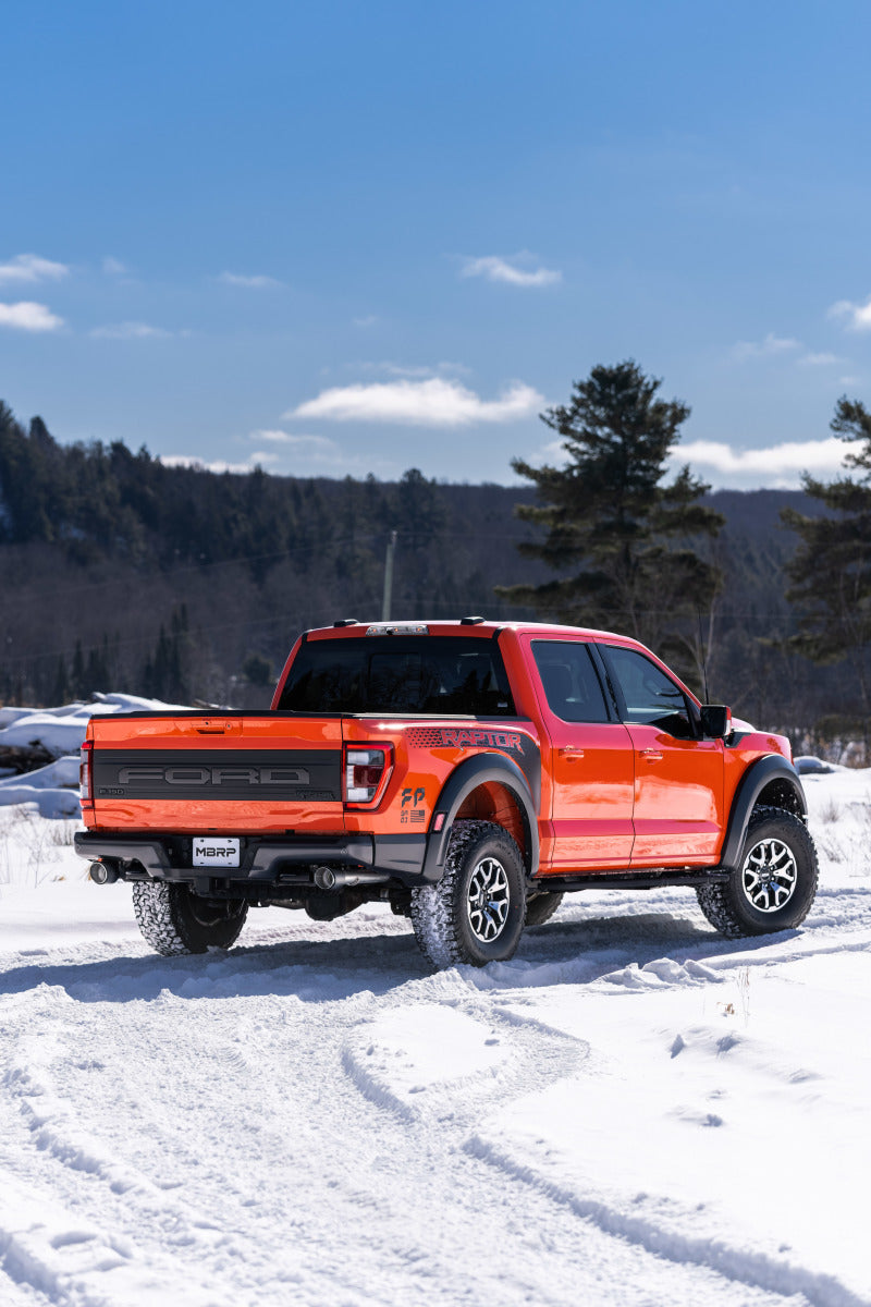 MBRP 3in Axle-Back Dual Rear Exit T304 Exhaust w/ CF Tips | Ford F150 (21+) (S52663CF)