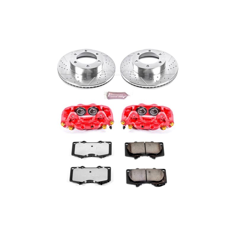 PowerStop Front Z36 Truck & Tow Kit w/ Calipers | Toyota Tundra (2000–2006) (KC2324-36)