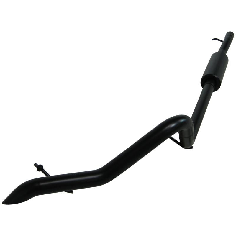 MBRP Black Series Off Road Cat-Back Exhaust Black Tip (REAR): Jeep Wrangler JK 2007-2011 3.8L