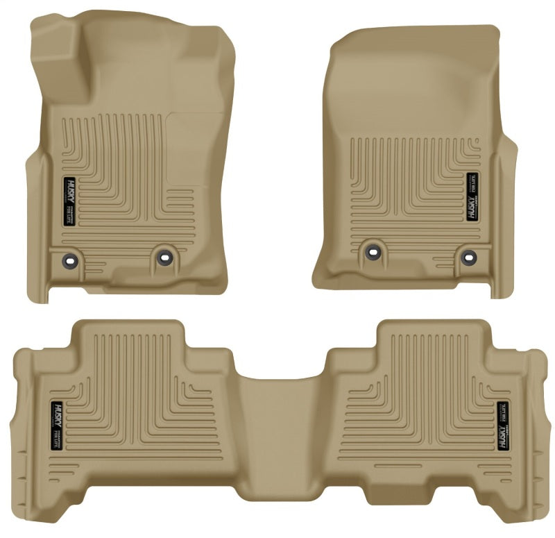 Husky Liners Weatherbeater Tan Front & 2nd Seat Floor Liners | Toyota 4Runner 2013 (99573)