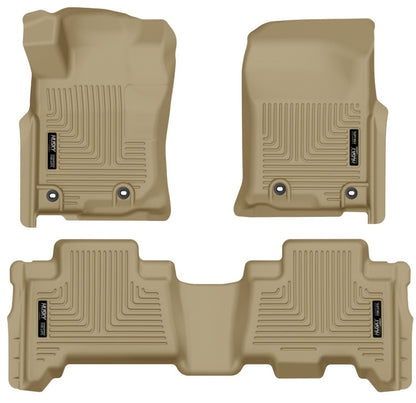 Husky Liners Weatherbeater Tan Front & 2nd Seat Floor Liners | Toyota 4Runner 2013 (99573)