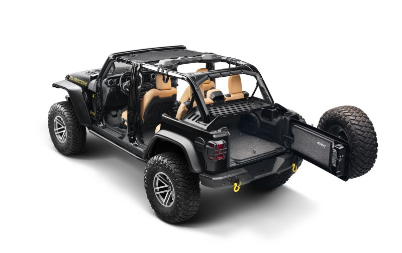 Rugged Ridge Interior Storage Rack for Jeep Wrangler Unlimited 4-Door (2007-2024) - Black Steel