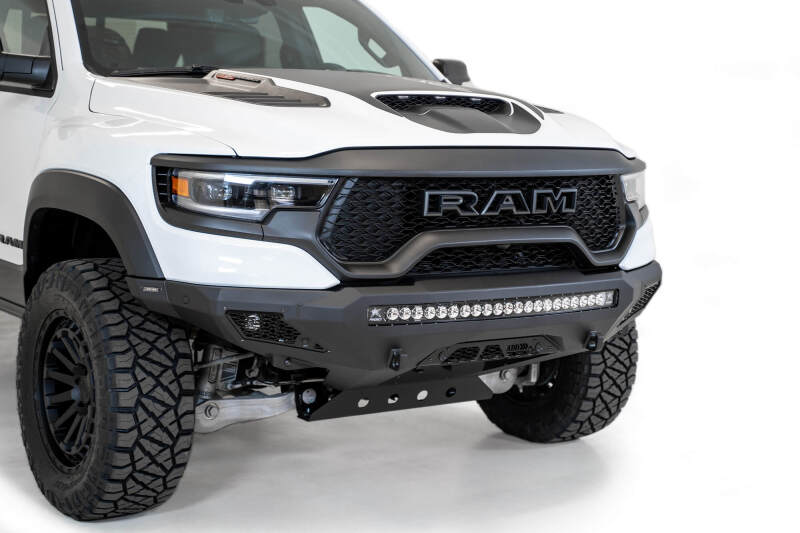 Addictive Desert Designs Stealth Fighter Front Bumper (FRONT): Ram 1500 TRX (19-24) - Hammer Black
