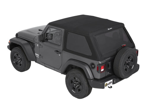 Bestop Trektop Premium Black Twill Soft Top (F&R): Jeep Wrangler JL 2018-2025 2.0L / 3.6L