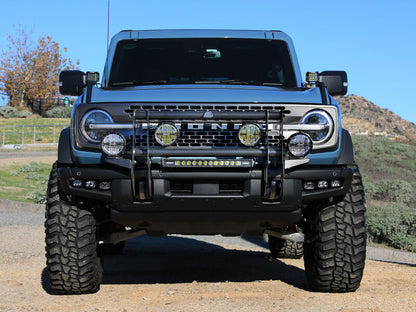 aFe Terra Guard Bull Bar w/ RIGID Lights | Ford Bronco (21-26) (79-27023L)