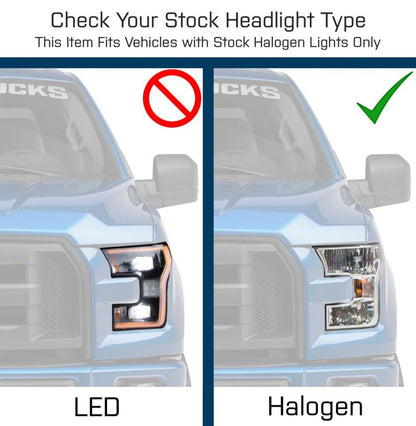 Raxiom 15-20 Ford F-150 G3 Projector Headlights w/ LED | Black (T542837)