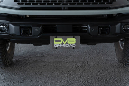 DV8 Offroad Capable Bumper Front License Plate Mount | Ford Bronco (21-26) (LPBR-04)