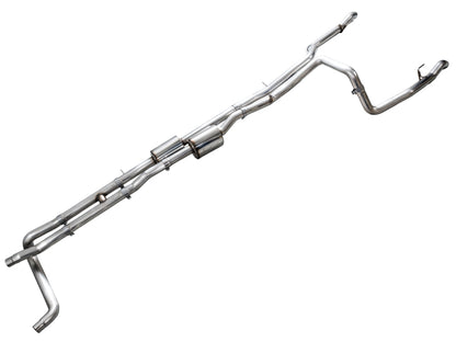 AWE Tuning 4th Gen GM 1500 6.2L Catback Split Rear Exit (w/ Bumper Cutouts) - OE Tips (3015-31202)