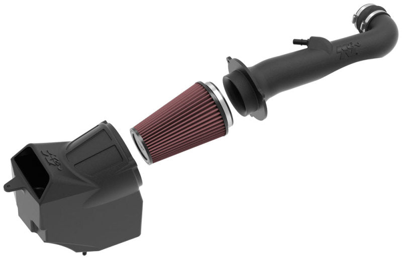 K&N 57 Series Cold Air Intake: Jeep Wrangler (18-25) / Jeep Gladiator (20-25) 3.6L V6