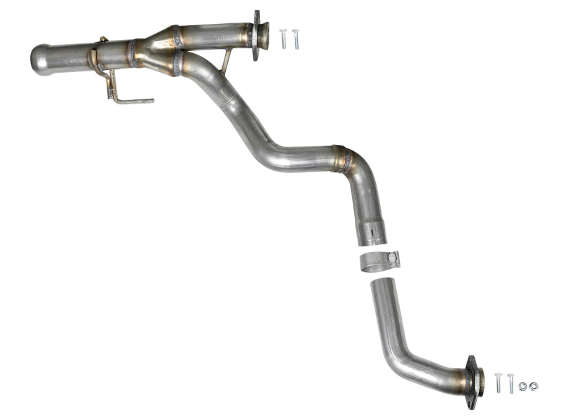 aFe Twisted Steel Y-Pipe | Jeep Wrangler JL (18-25) / Gladiator JT (20-25) (48-48026)