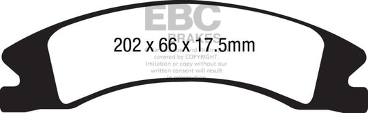 EBC Ultimax2 Front Brake Pads | 15+ Cadillac Escalade Ext/Esv 6.2 2WD
