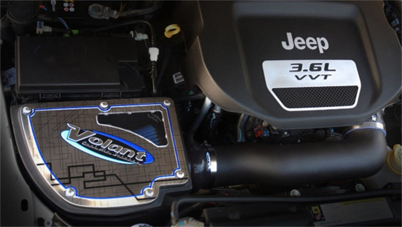 Volant Closed Box Air Intake Oiled Filter (FRONT): Jeep Wrangler JK 2012-2018 3.6L