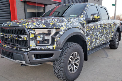 Rally Armor UR Mud Flaps | Ford F-150 Raptor (17-20) (MF53-UR-BLK/DGRY)