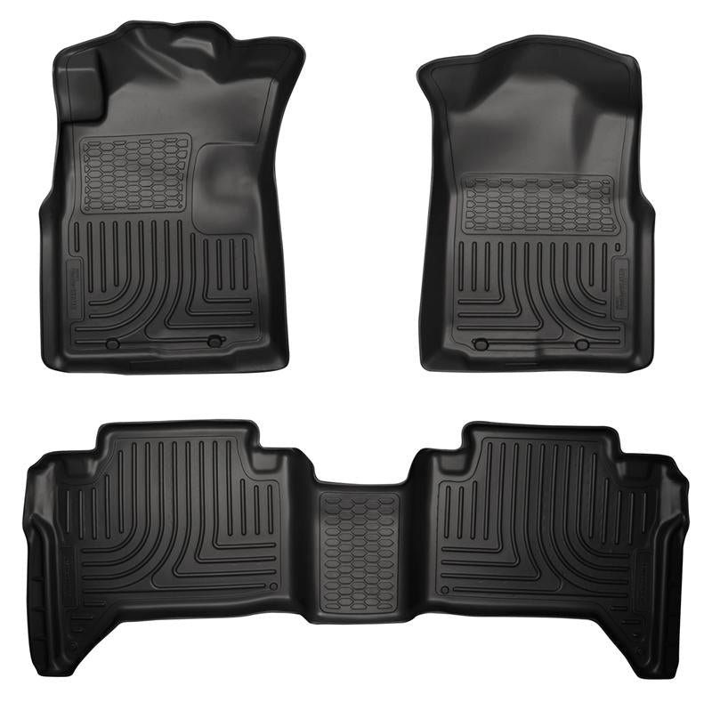 Husky Liners Weatherbeater Combo Front & 2nd Seat Floor Liners | Toyota Tacoma (05-13) (98951)