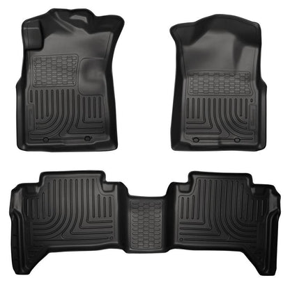Husky Liners Weatherbeater Combo Front & 2nd Seat Floor Liners | Toyota Tacoma (05-13) (98951)