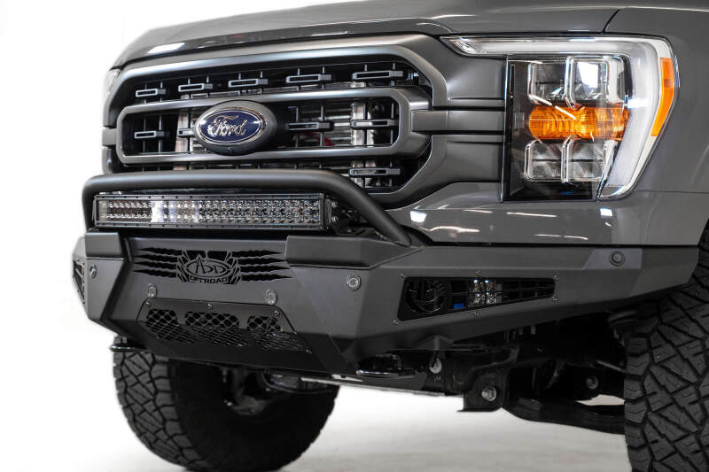 Addictive Desert Designs HoneyBadger Front Bumper w/ Top Hoop | Ford F-150 (21-23) (F197431040103)