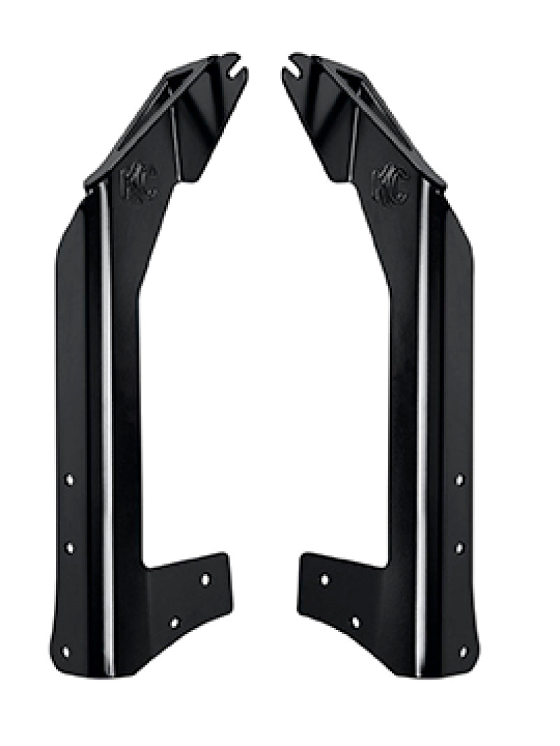 KC HiLiTES 50" Light Bar Windshield Mount Brackets: Jeep Wrangler JK 2007-2018