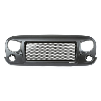 Rugged Ridge Spartan Satin Black Grille: Fits Most Jeep Wrangler Models (2007-2018)