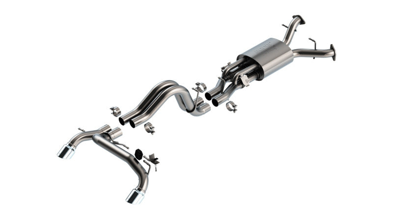 Borla 2.75in ATAK Catback Exhaust | Ford Bronco Raptor V6 Turbo (22-24) w/ Chrome Tips (140934)