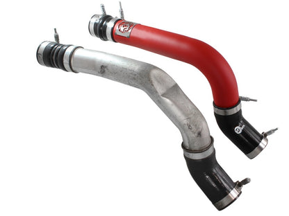 aFe BladeRunner 3in Red Intercooler Tubes Kit | Ram Diesel 6.7L (13-14) (46-20134-R)